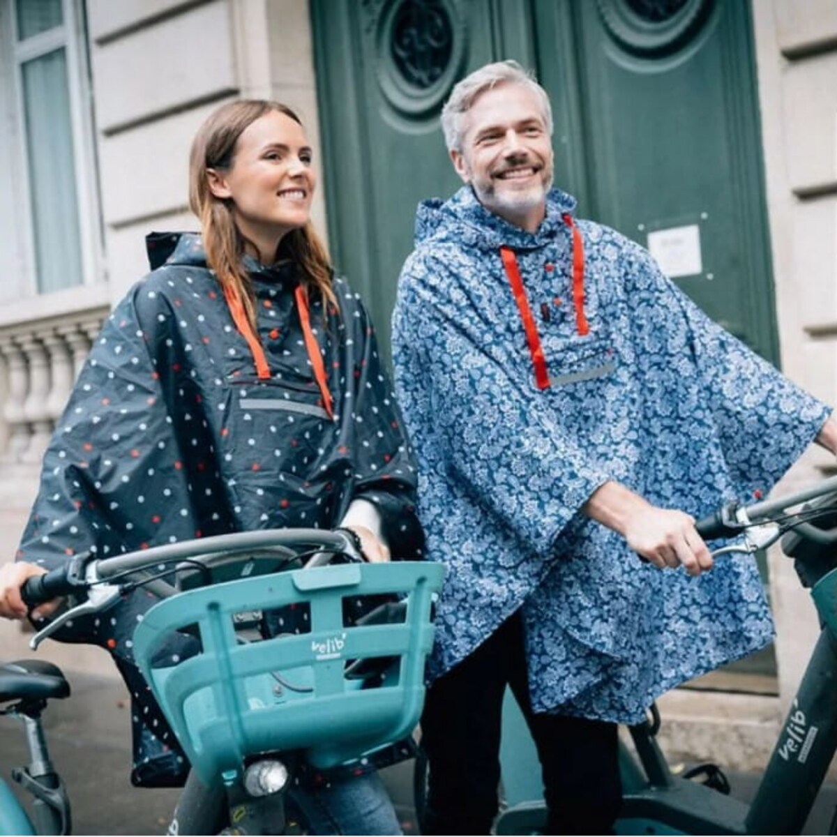 Peleryna przeciwdeszczowa Poncho Paisley Blue