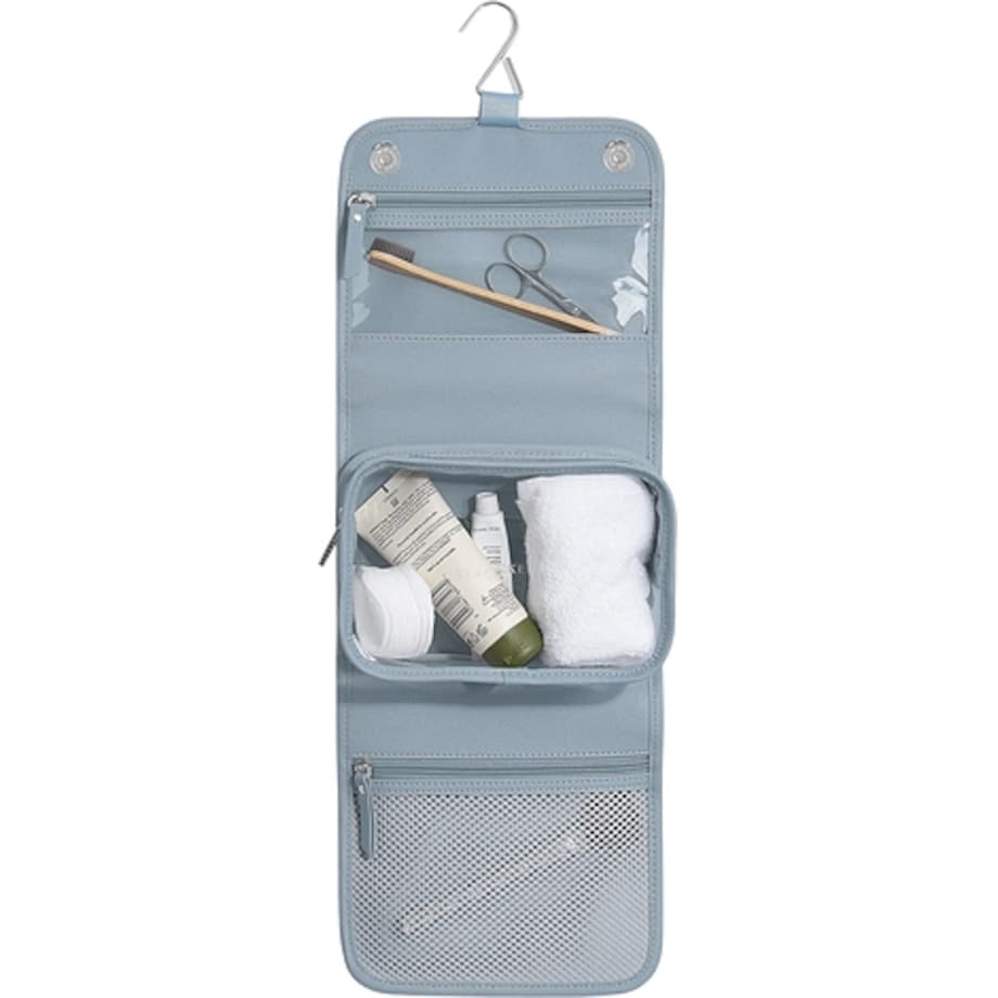 Kosmetyczka podróżna do zawieszenia Stackers szaroniebieska