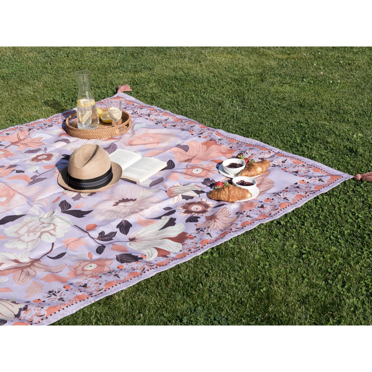 Koc piknikowy TUFKI 150 x 200 cm Purpurowy