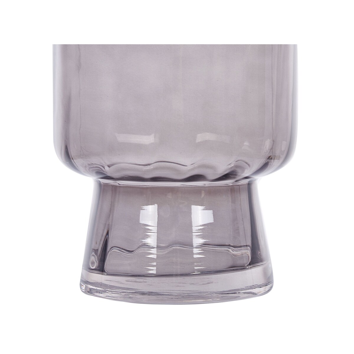 Wazon na kwiaty szklany 26 cm szary MEGALO