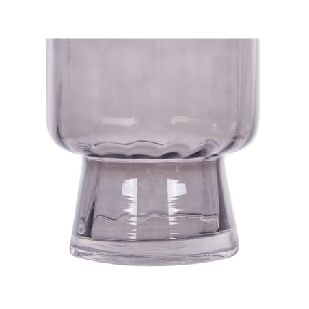 Wazon na kwiaty szklany 26 cm szary MEGALO