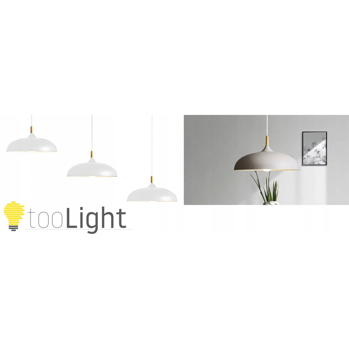 Lampa Wisząca Duża 45Cm Nowoczesna Anzo E27 Kolory