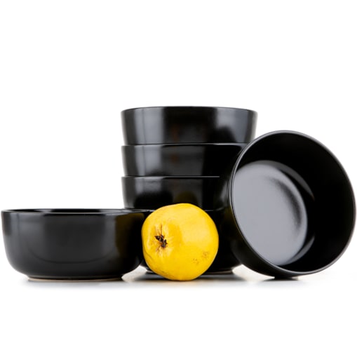 KONSIMO VICTO Zestaw misek dla 6 osób (6 elementów) czarny