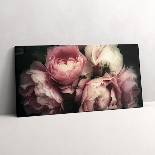 Obraz na płótnie Bukiet róż vintage, 120x60 cm