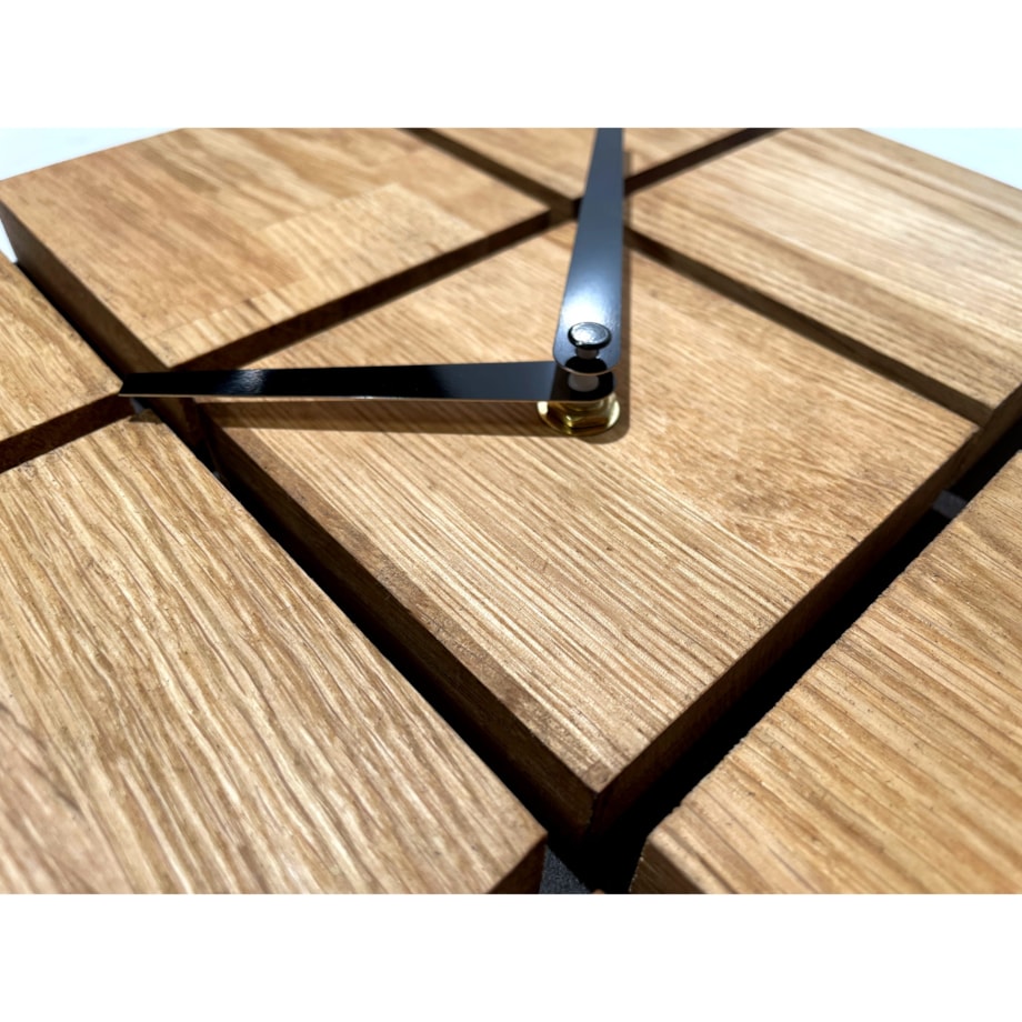 Zegar ścienny drewniany Harmony 30cm kwadratowy