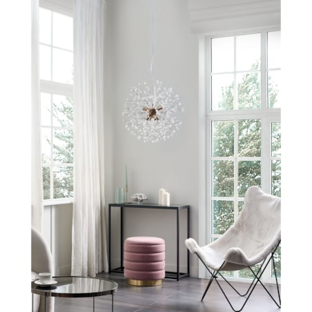 Lampa wisząca kryształowa złota TOROLA