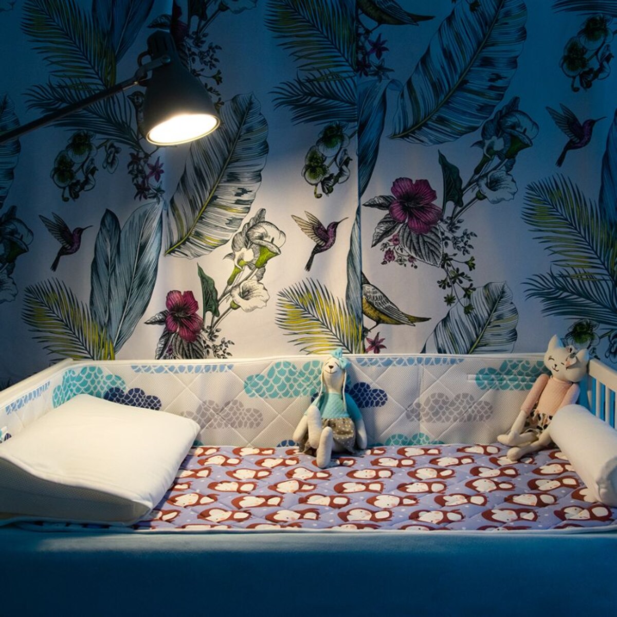 Top na materac 120x60 cm ochraniacz - DREAM Pingwiny