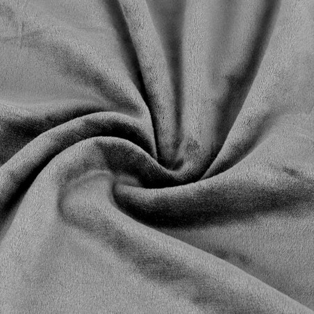 Pokrowiec na krzesło szary welur uniwersalny elastyczny