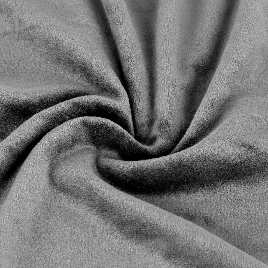 Pokrowiec na krzesło szary welur uniwersalny elastyczny