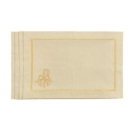 Podkładki Candy Cane Jouful Christmas Goldenline – komplet 4 szt.