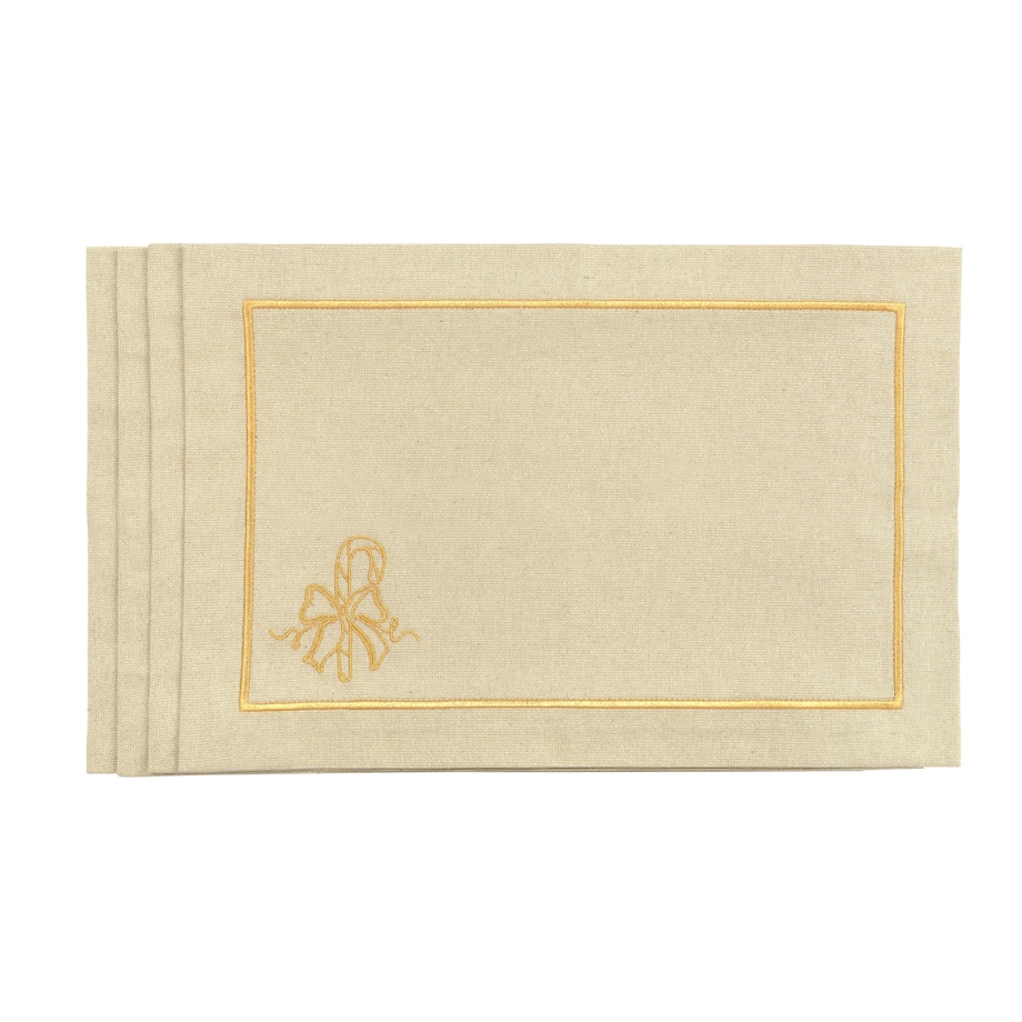 Podkładki Candy Cane Jouful Christmas Goldenline – komplet 4 szt.