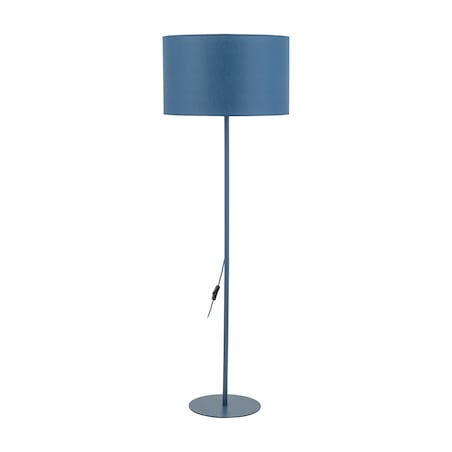 Lampa Stojąca Tk Lighting Dalum Granatowa Podłogowa 1Xe27 Abażur 50Cm, Wysokość 151Cm
