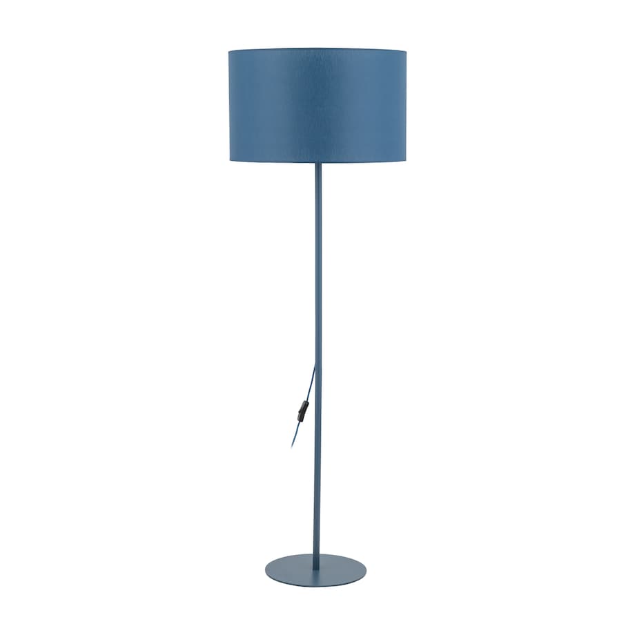 Lampa Stojąca Tk Lighting Dalum Granatowa Podłogowa 1Xe27 Abażur 50Cm, Wysokość 151Cm