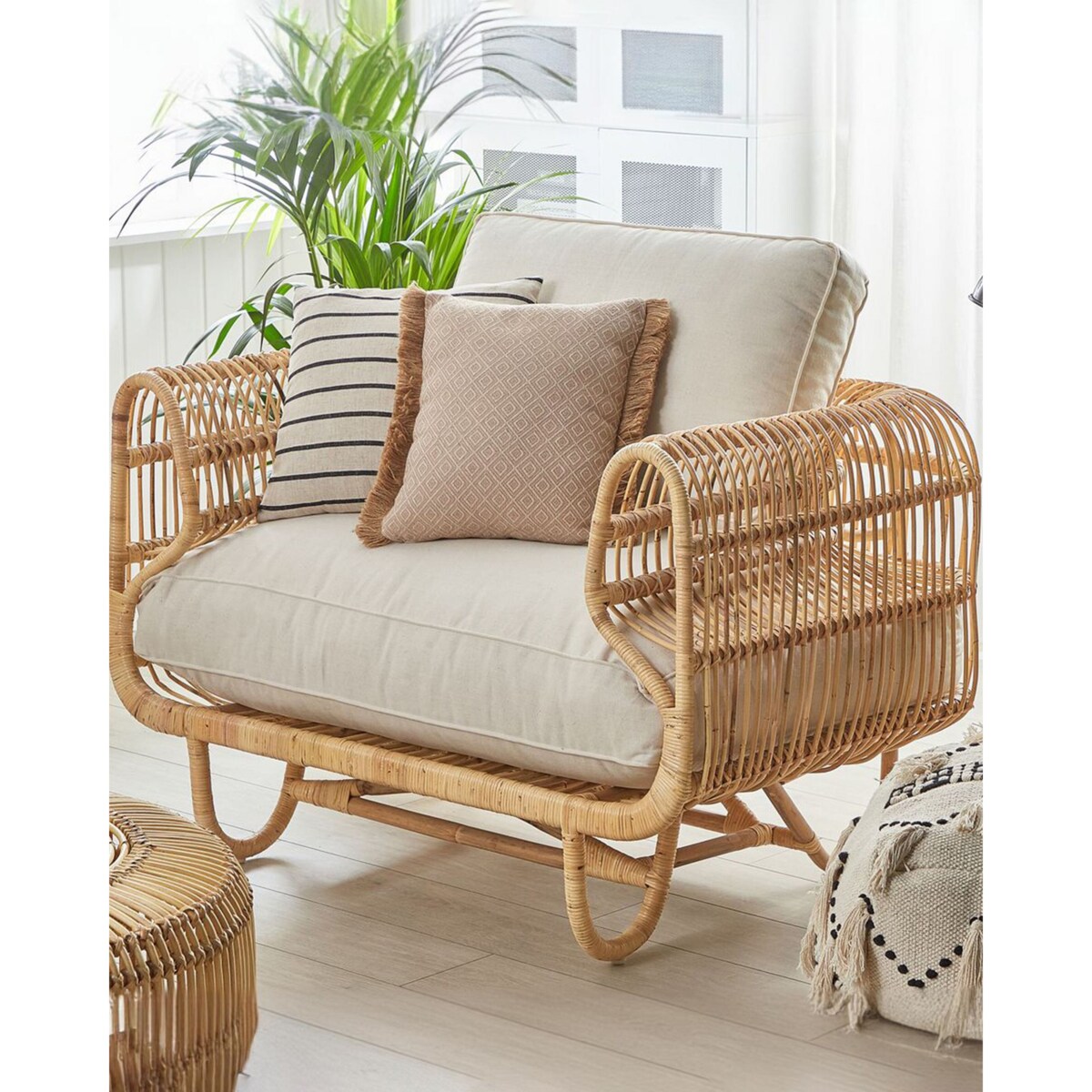 Fotel ogrodowy DOLCEDO Rattan Naturalny