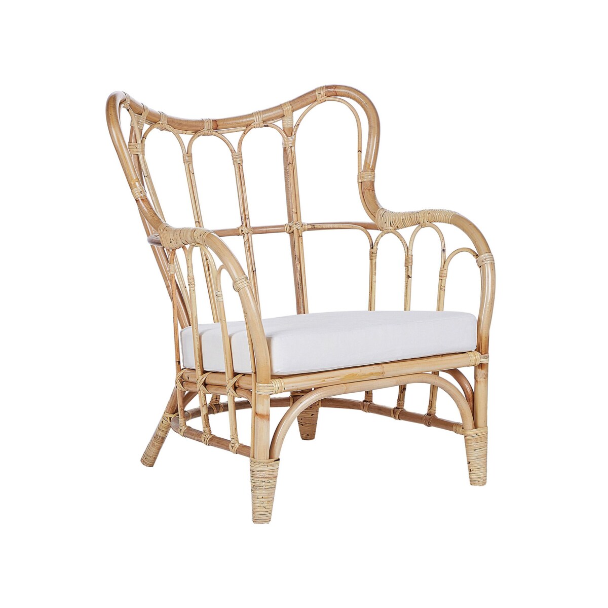 Zestaw ogrodowy rattanowy 4-osobowy naturalny BRINDISI