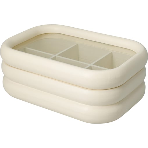 Herbaciarka z zaokrąglonymi krawędziami i szklanym wieczkiem, 9 cm