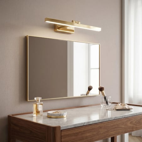 Kinkiet App1864-1W 60Cm Led Złoty, Aluminium, Tworzywo Sztuczne