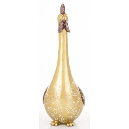 Dekoracja - kura 36,5x13x21 cm KURKA-2 Złotopiórka big