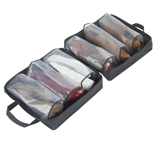 Torba podróżna na buty, organizer na 6 par, DEEP BLACK, WENKO