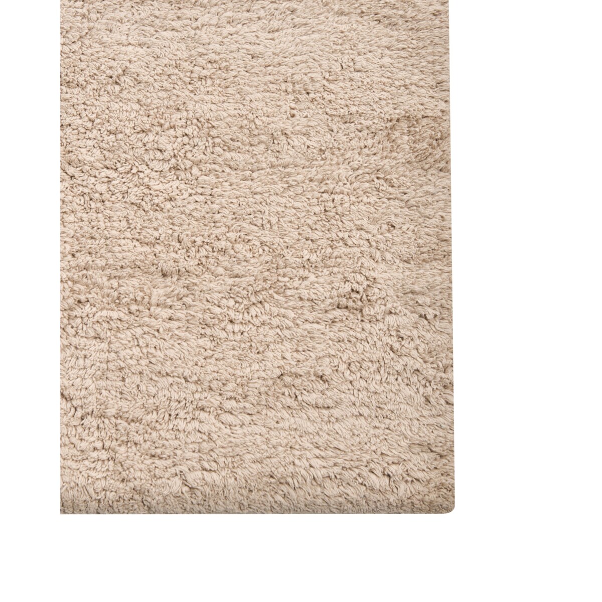 Dywanik łazienkowy GOELA Jasnobrązowy 60 x 90 cm Bawełna