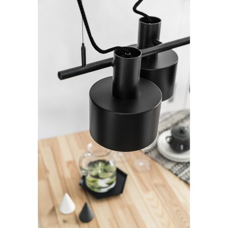 ENKEL 4 czarna sufitowa lampa wisząca