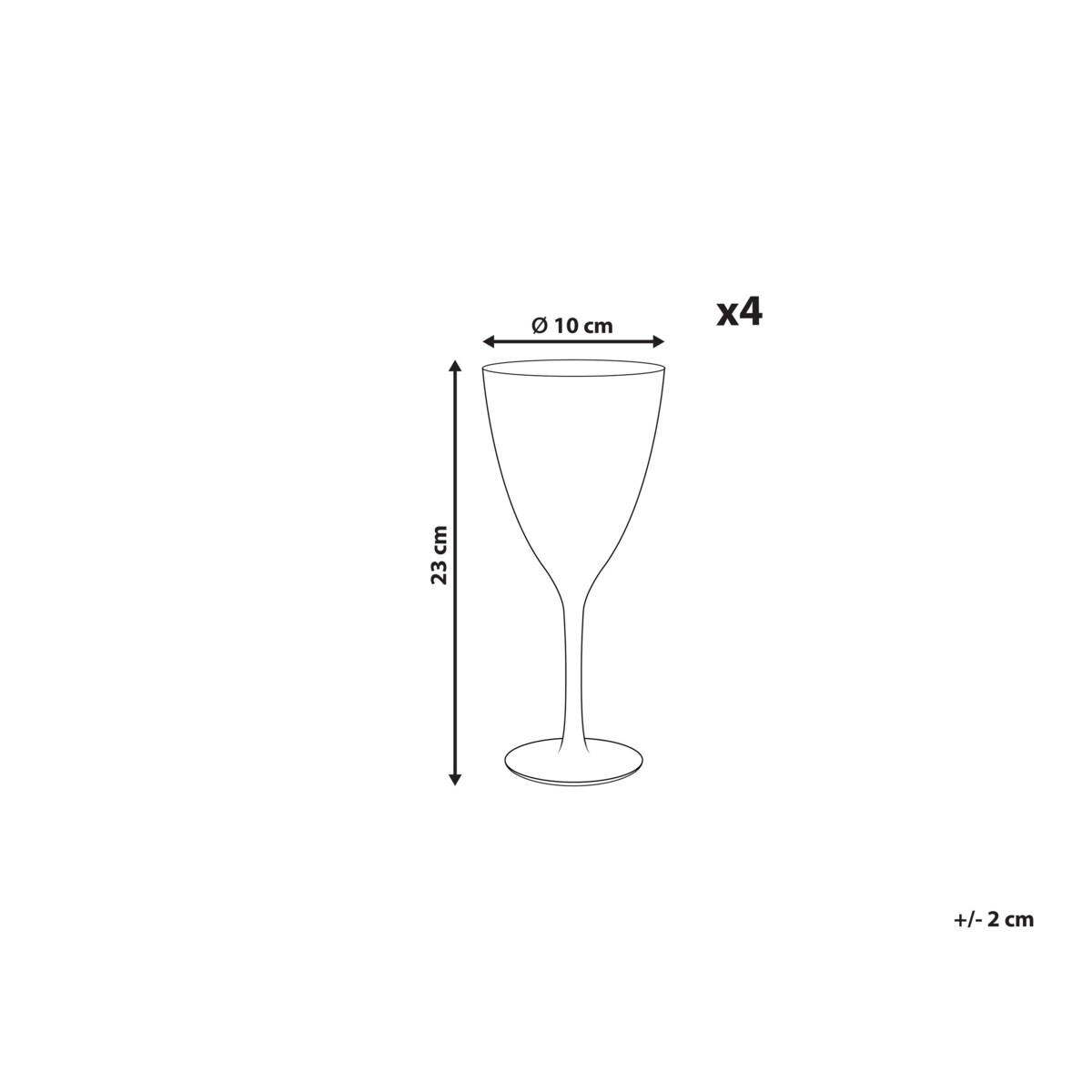 Kieliszki do wina TOPAZ