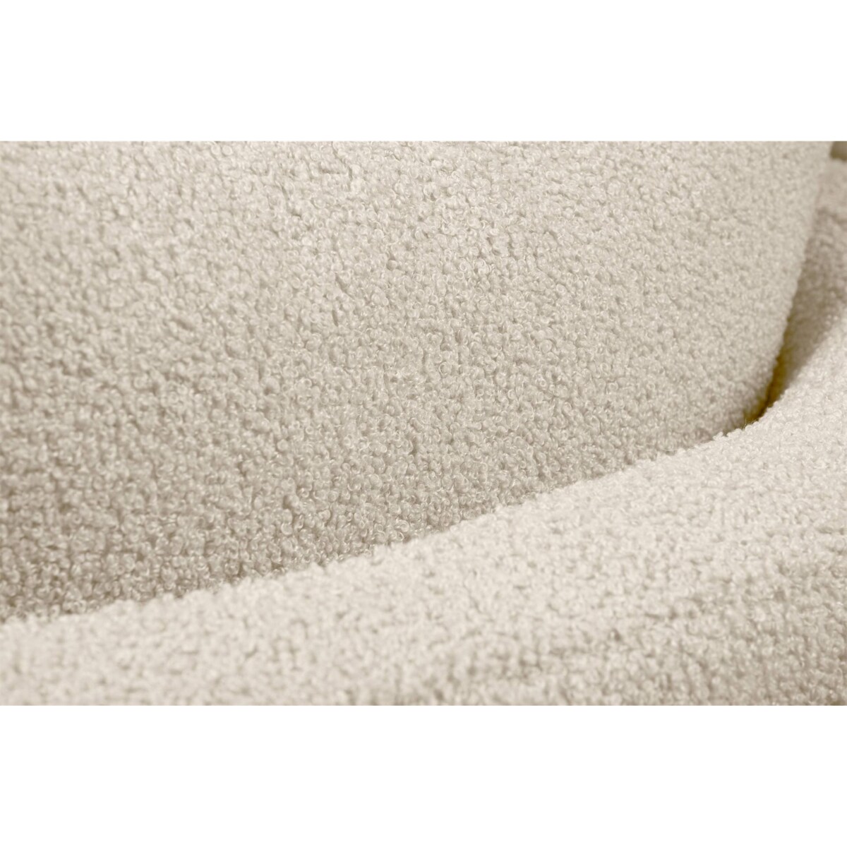 KONSIMO RAGGI Fotel obrotowy baranek jasnobeżowy