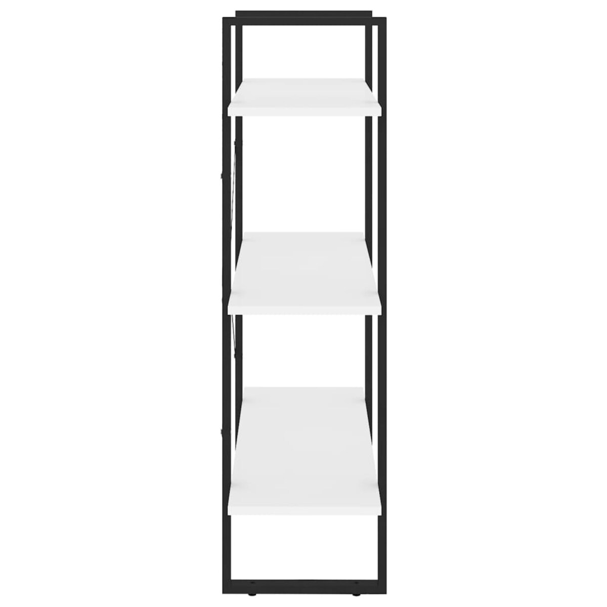 vidaXL Regał na książki, biały, 80x30x105 cm, materiał drewnopochodny