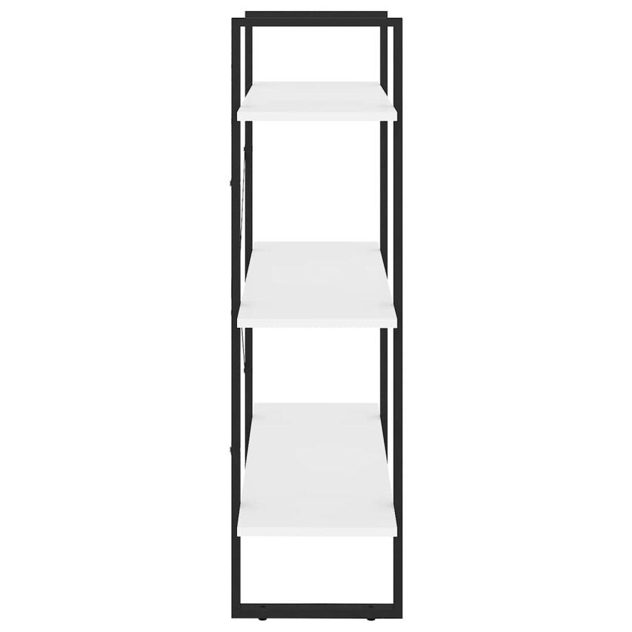 vidaXL Regał na książki, biały, 80x30x105 cm, materiał drewnopochodny