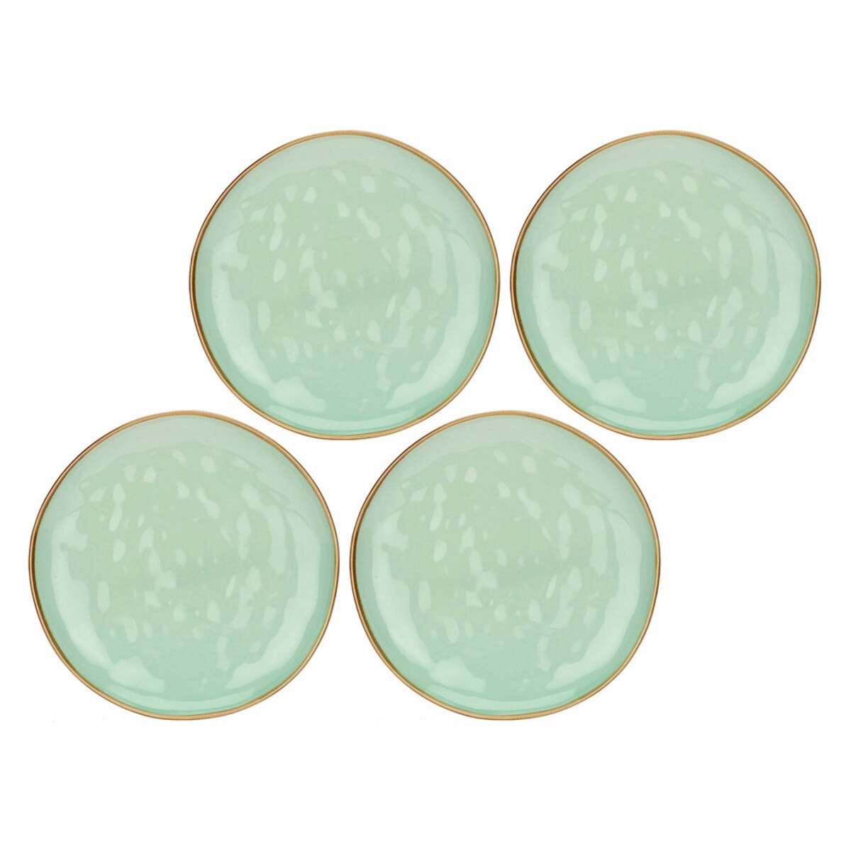 Zestaw 4 talerzy obiadowych Concerto Verde Acqua - Miętowy, 27 cm