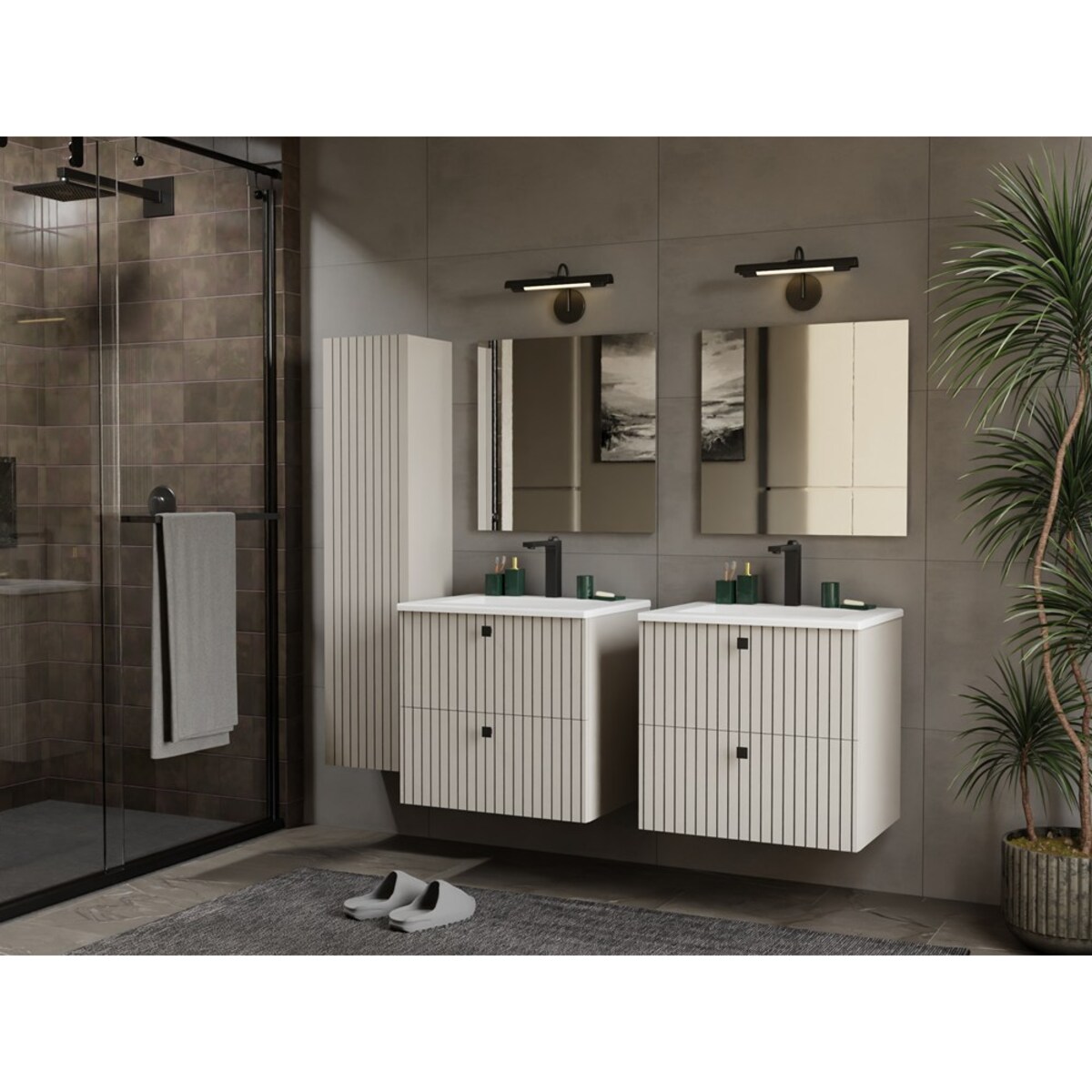 Słupek łazienkowy TIGO 1D KASZMIR