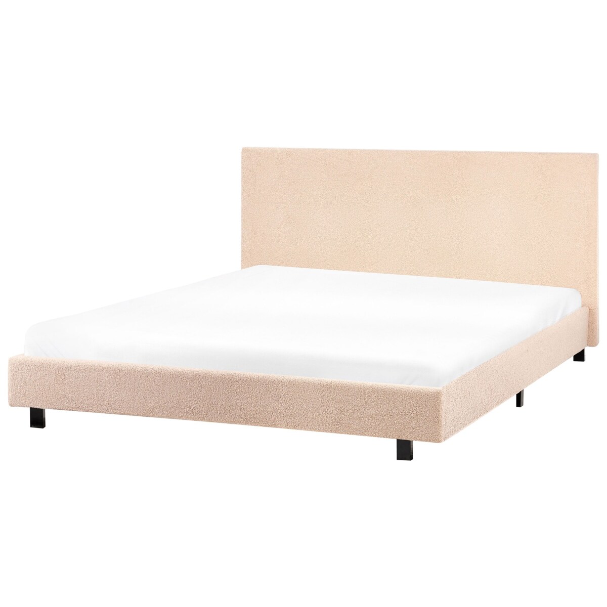 Łóżko wodne Boucle ALBI 160 x 200 cm Beżowy