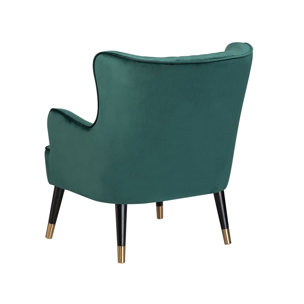 Fotel uszak welurowy zielony VARBERG