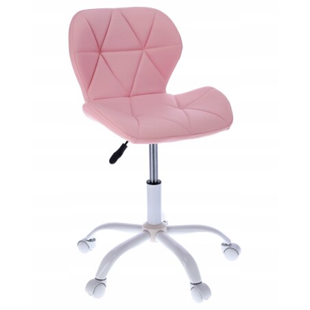 Krzesło biurowe ekoskóra ENDO różowe