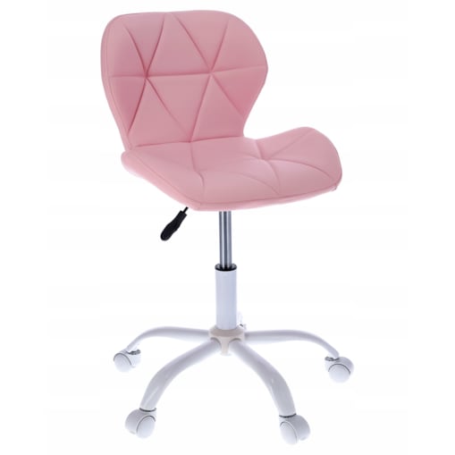 Krzesło biurowe ekoskóra ENDO różowe