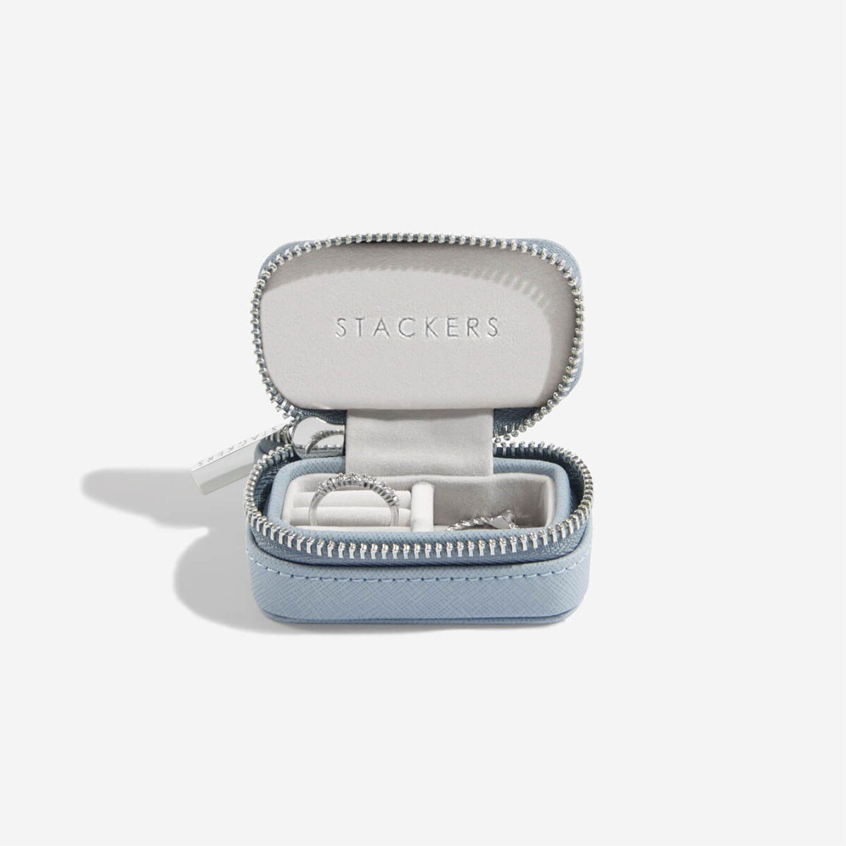Pudełko podróżne na biżuterię Travel Mini Stackers dusky blue