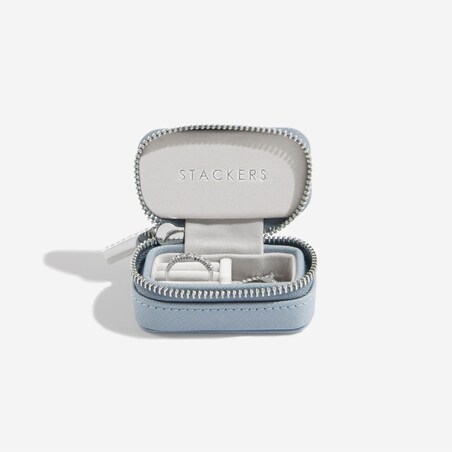 Pudełko podróżne na biżuterię Travel Mini Stackers dusky blue