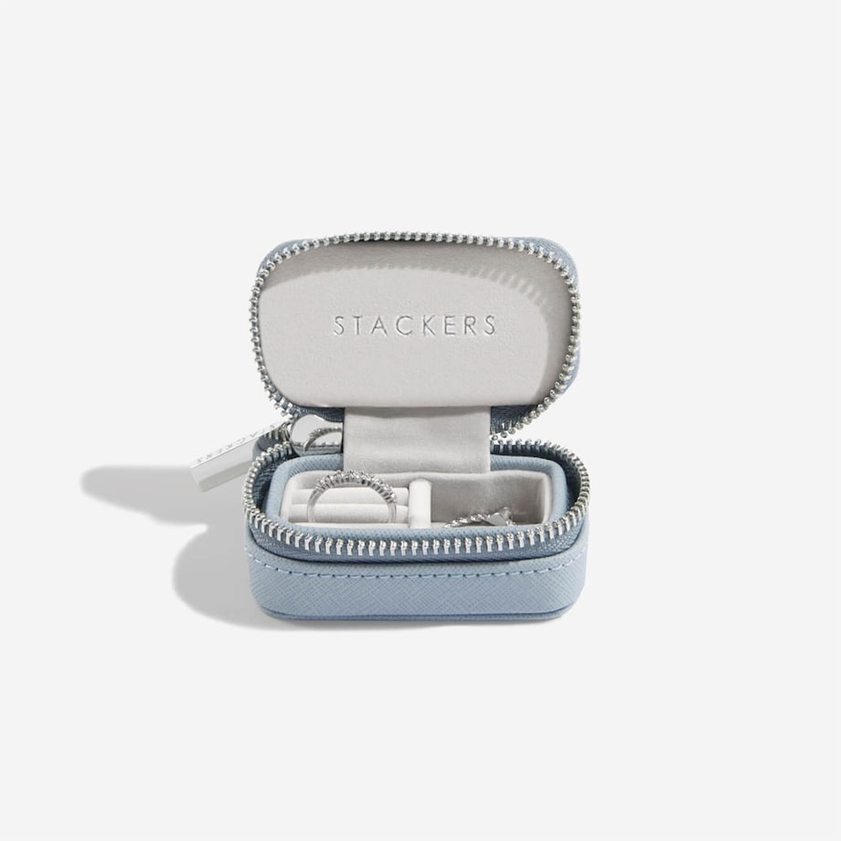 Pudełko podróżne na biżuterię Travel Mini Stackers dusky blue
