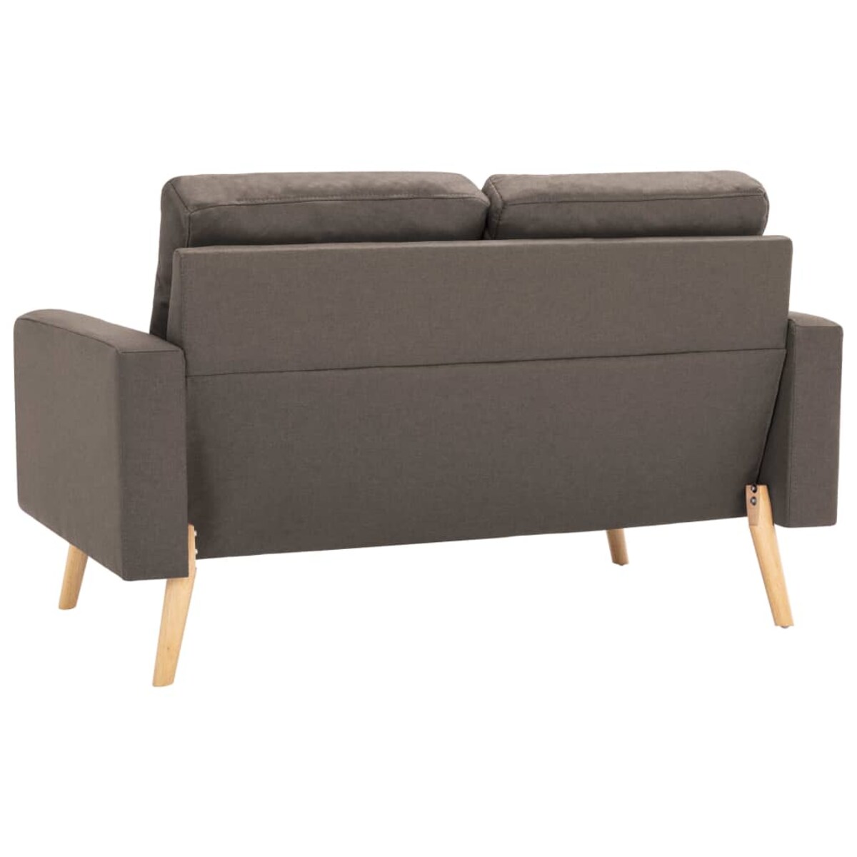 vidaXL 2-osobowa sofa, kolor taupe, tapicerowana tkaniną