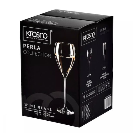 Kieliszki do Wina Krosno Perla 4 szt 280 ml Wysokie