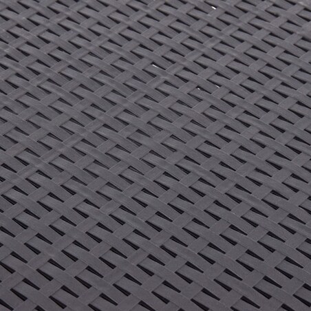 vidaXL Stolik boczny, mokka, 54x54x36,5 cm, plastikowy