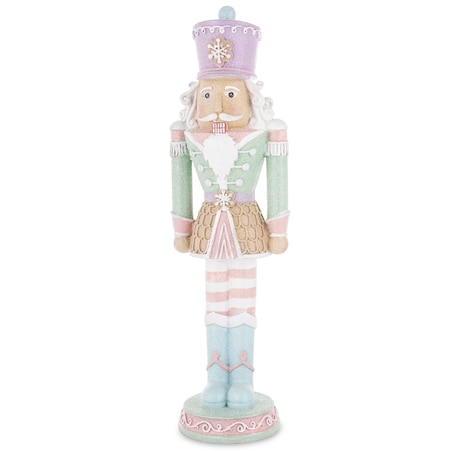 Figurka - Dziadek do orzechów 36x10x9 cm MUFINKOWY