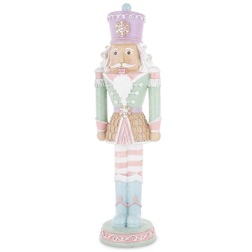 Figurka - Dziadek do orzechów 36x10x9 cm MUFINKOWY