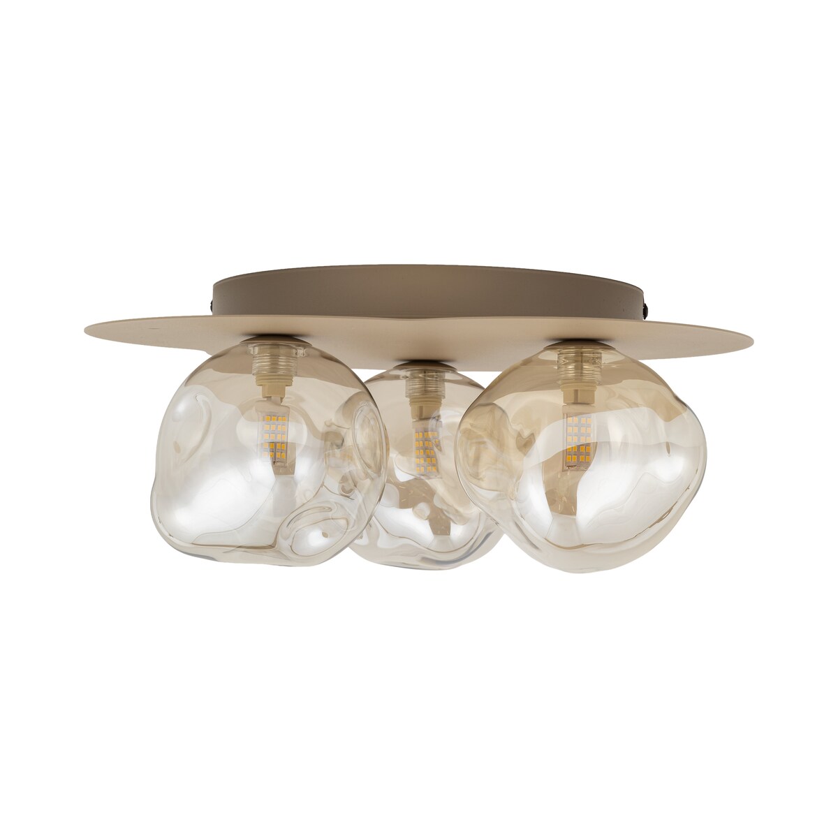 Lampa sufitowa TK Lighting LAVA SABIA 11454 beżowo-koniakowa 3xG9 nowoczesna