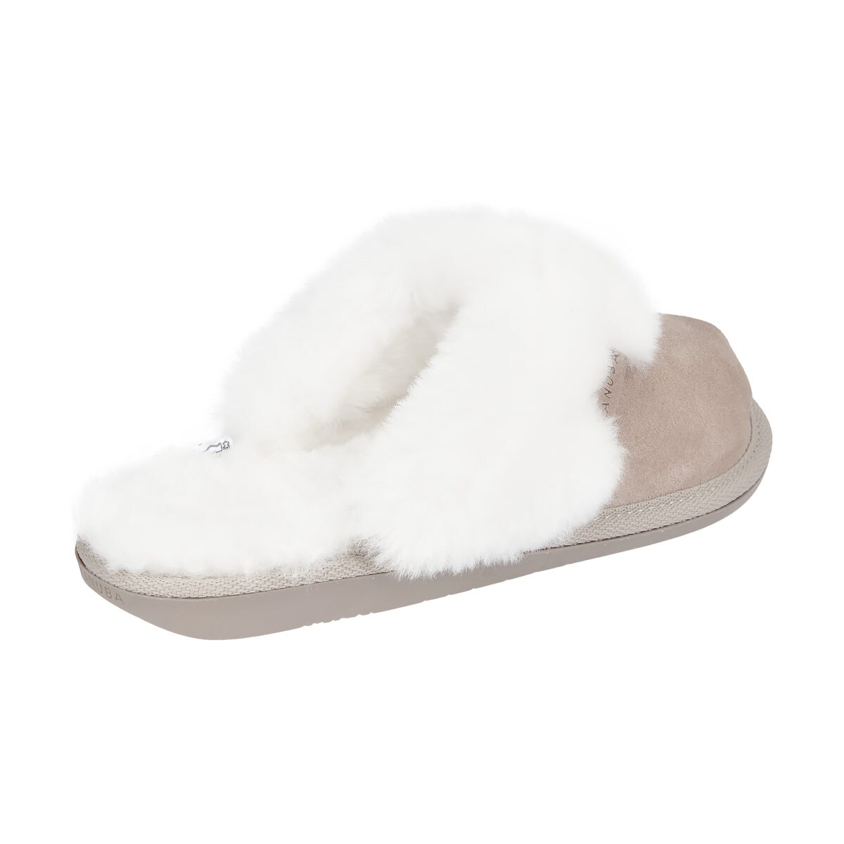 KAPCIE DAMSKIE CASHMERE BEŻOWO-BIAŁE 41
