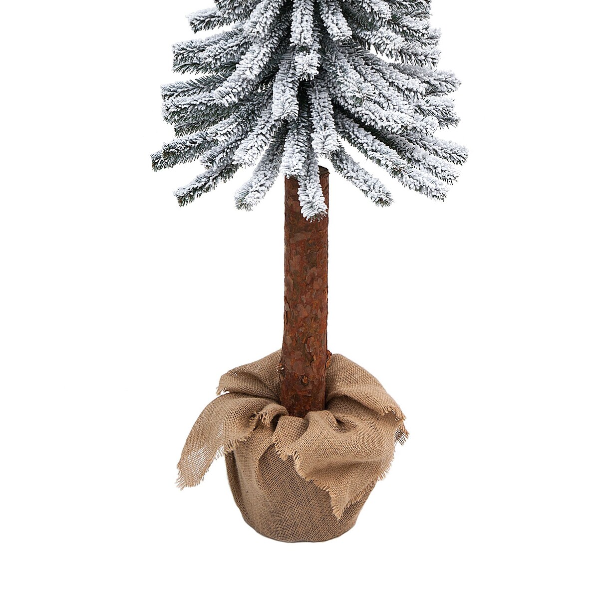 Choinka sztuczna Świerk górski ośnieżony na pniu