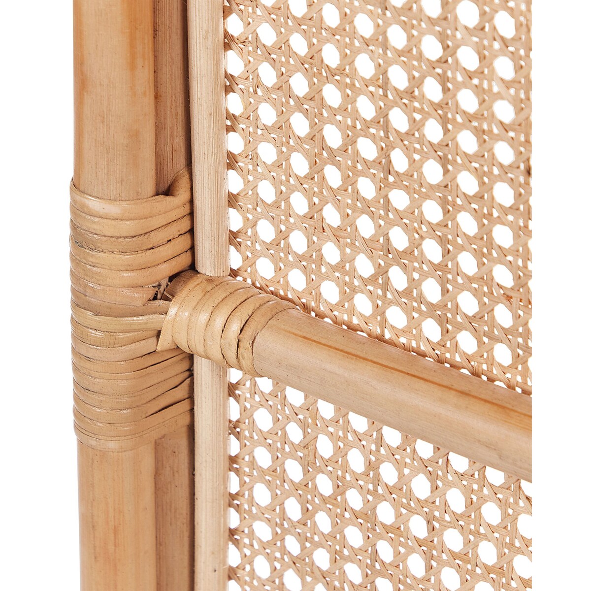 3-panelowy składany parawan pokojowy rattanowy 118 x 180 cm naturaly CORTONA