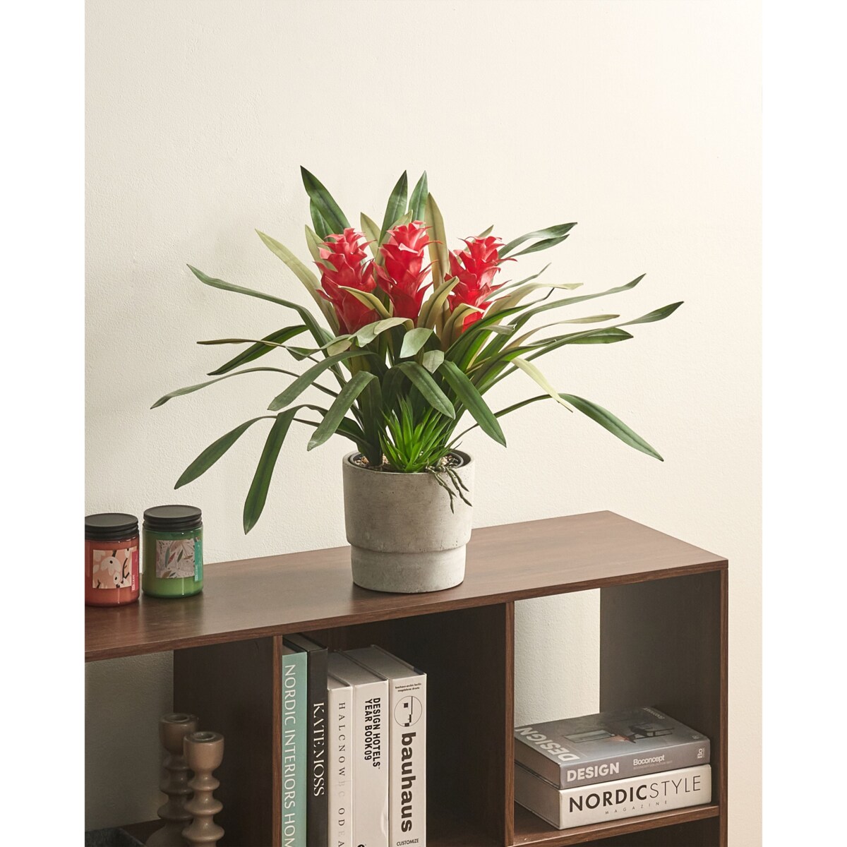 Sztuczna roślina GUZMANIA ATILLA 50 cm Zielony