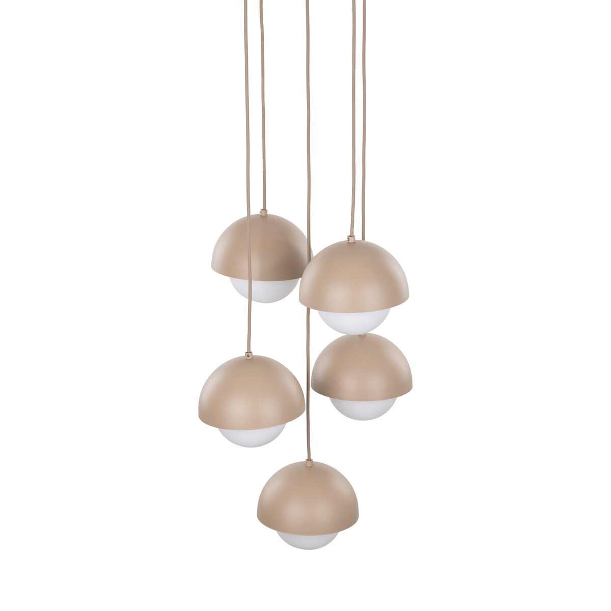 Lampa wisząca TK Lighting BONO 10966 Sabia beżowa 5xG9 regulowana do salonu i jadalni