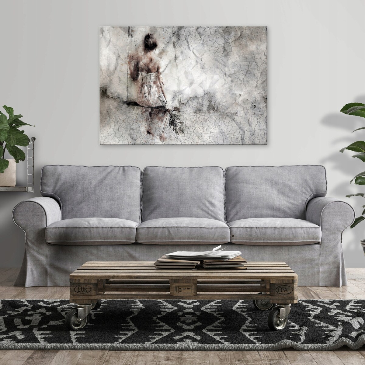 OBRAZ MARMUR KOBIETA NA PŁÓTNIE ŚCIANĘ NOWOCZESNY DO SYPIALNI SALONU DUŻY 100x70